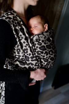 Geweven draagdoek organic print - maat 6